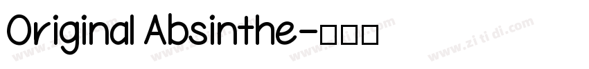 Original Absinthe字体转换